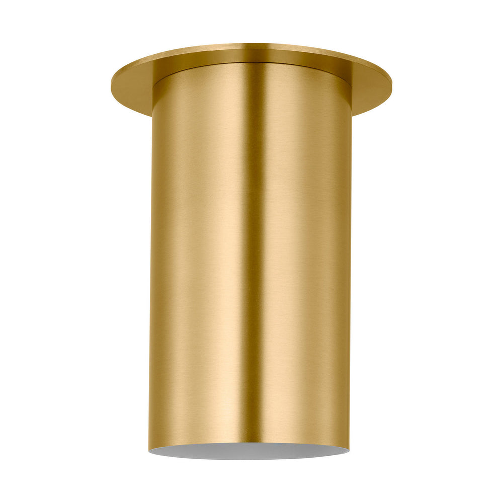 Visual Comfort Studio Canada - One Light Flush Mount - Archer - Satin Brass- Union Lighting Luminaires Decor