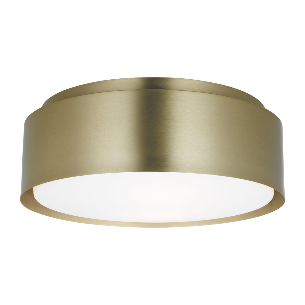 Visual Comfort Studio Canada - Two Light Flush Mount - Dartmore - Satin Brass- Union Lighting Luminaires Decor