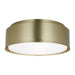 Visual Comfort Studio Canada - Two Light Flush Mount - Dartmore - Satin Brass- Union Lighting Luminaires Decor