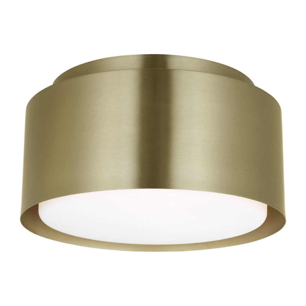 Visual Comfort Studio Canada - One Light Flush Mount - Dartmore - Satin Brass- Union Lighting Luminaires Decor
