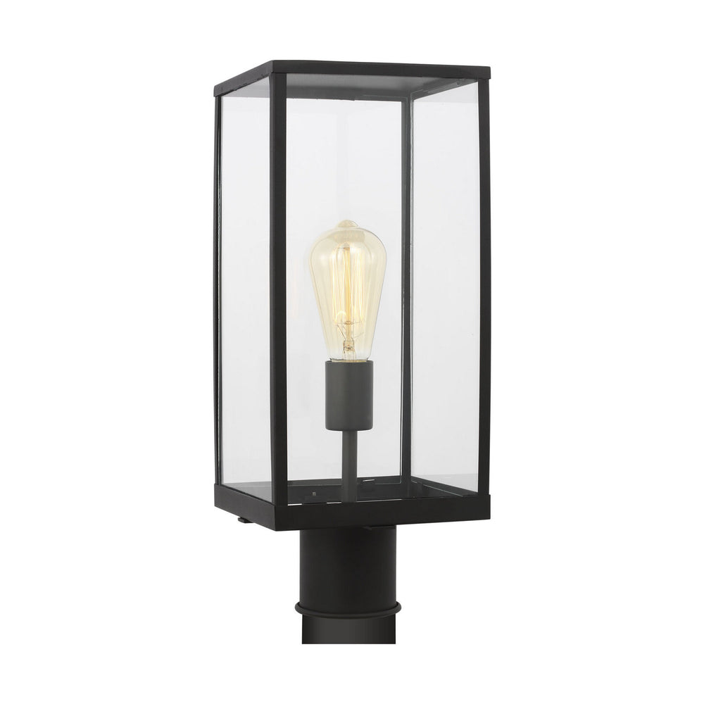 Visual Comfort Studio Canada - One Light Post Lantern - Howell - Textured Black- Union Lighting Luminaires Decor
