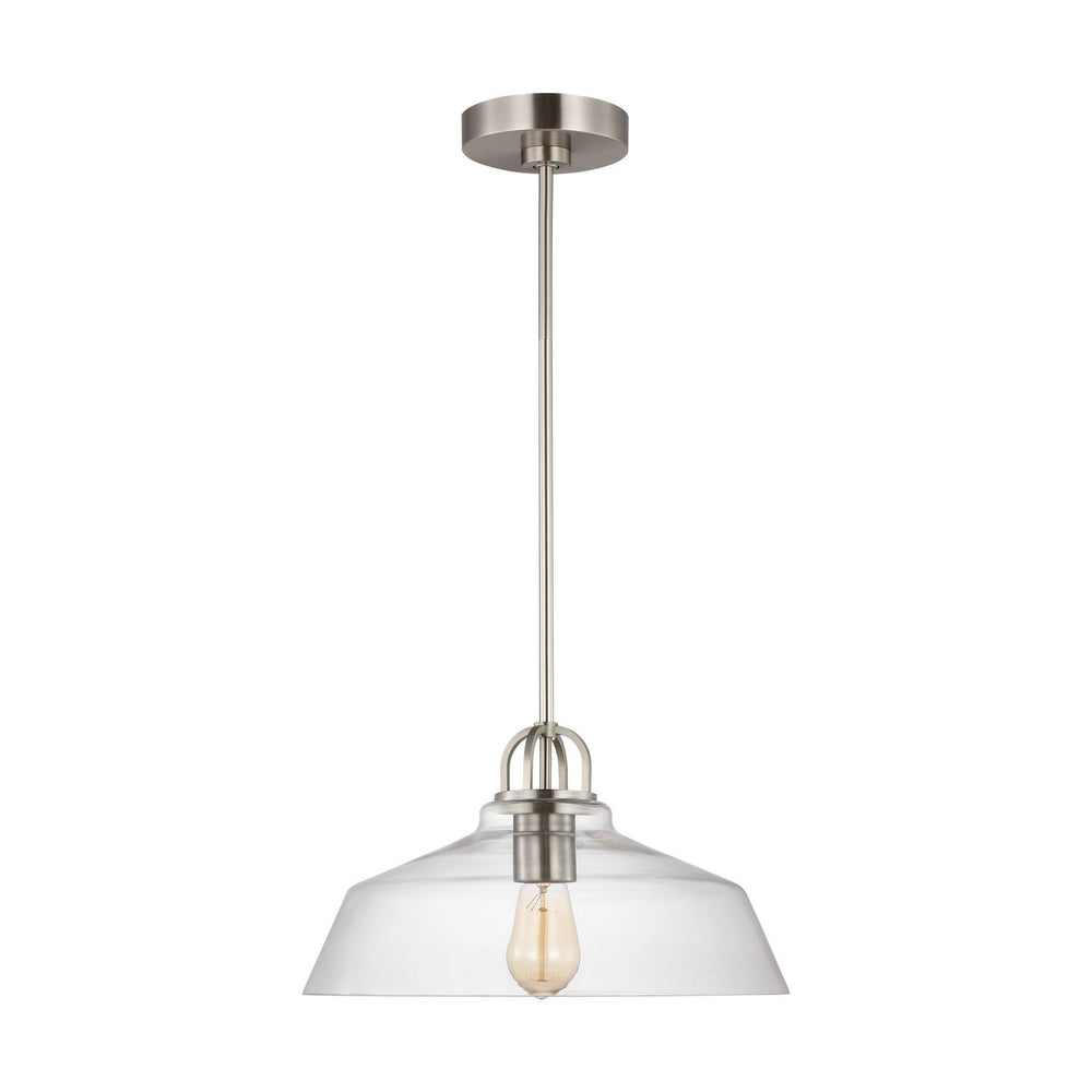 Visual Comfort Studio Canada - One Light Pendant - Payton - Brushed Steel- Union Lighting Luminaires Decor