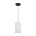 Generation Lighting Canada - One Light Mini Pendant - Rhett - Midnight Black- Union Lighting Luminaires Decor