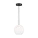 Generation Lighting Canada - One Light Mini Pendant - Rory - Midnight Black- Union Lighting Luminaires Decor