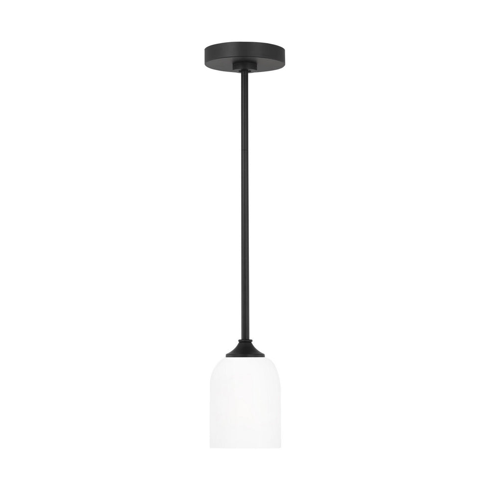 Generation Lighting Canada - One Light Mini Pendant - Emile - Midnight Black- Union Lighting Luminaires Decor
