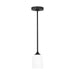 Generation Lighting Canada - One Light Mini Pendant - Emile - Midnight Black- Union Lighting Luminaires Decor