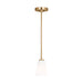 Generation Lighting Canada - One Light Mini-Pendant - Miles - Satin Brass- Union Lighting Luminaires Decor