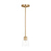 Generation Lighting Canada - One Light Mini-Pendant - Miles - Satin Brass- Union Lighting Luminaires Decor
