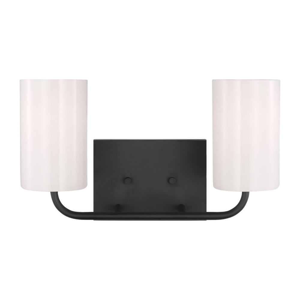 Generation Lighting Canada - Two Light Vanity - Rhett - Midnight Black- Union Lighting Luminaires Decor