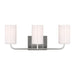 Generation Lighting Canada - Three Light Vanity - Rhett - Satin Brass- Union Lighting Luminaires Decor