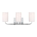 Generation Lighting Canada - Three Light Vanity - Rhett - Chrome- Union Lighting Luminaires Decor