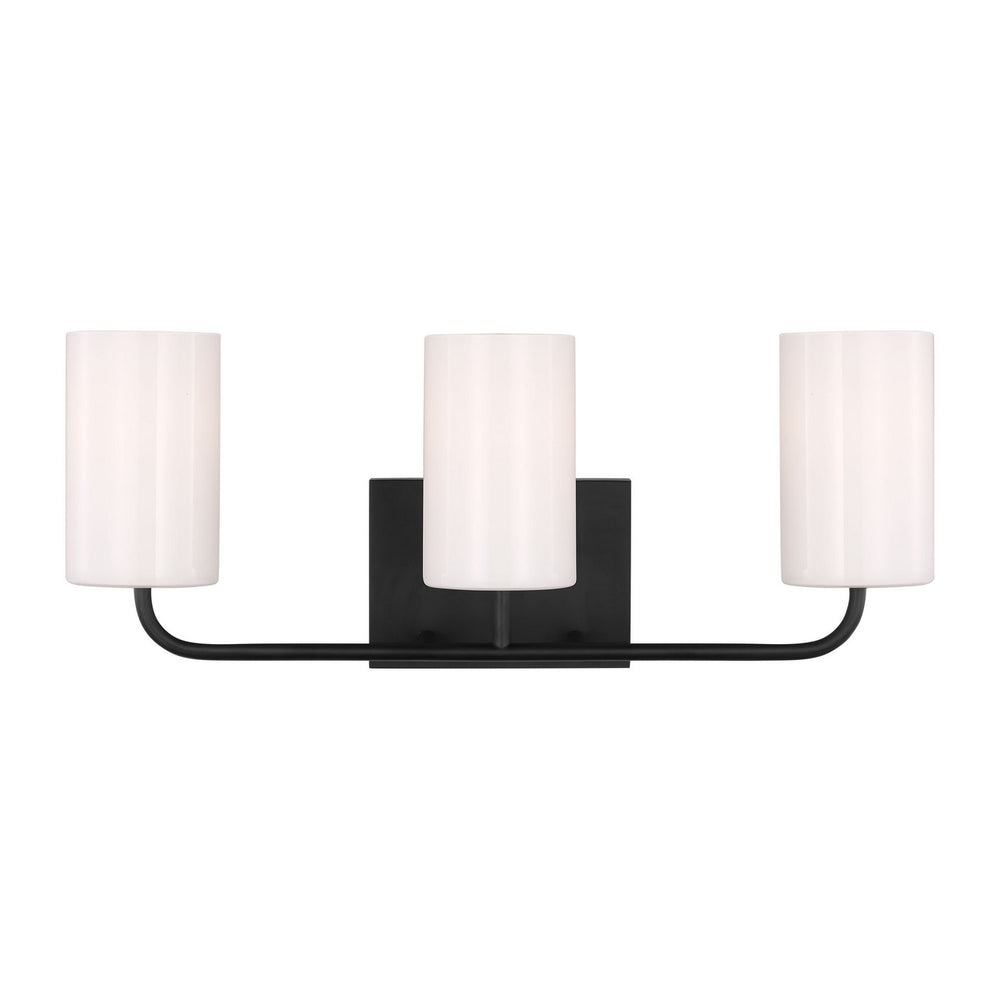 Generation Lighting Canada - Three Light Vanity - Rhett - Midnight Black- Union Lighting Luminaires Decor