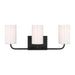 Generation Lighting Canada - Three Light Vanity - Rhett - Midnight Black- Union Lighting Luminaires Decor