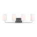 Generation Lighting Canada - Four Light Vanity - Rhett - Brushed Steel- Union Lighting Luminaires Decor