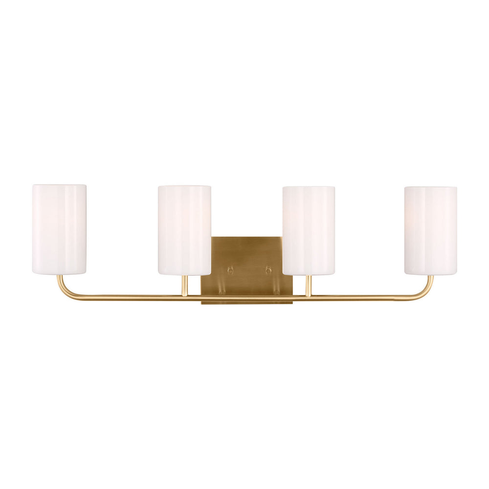 Generation Lighting Canada - Four Light Vanity - Rhett - Satin Brass- Union Lighting Luminaires Decor