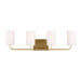 Generation Lighting Canada - Four Light Vanity - Rhett - Satin Brass- Union Lighting Luminaires Decor