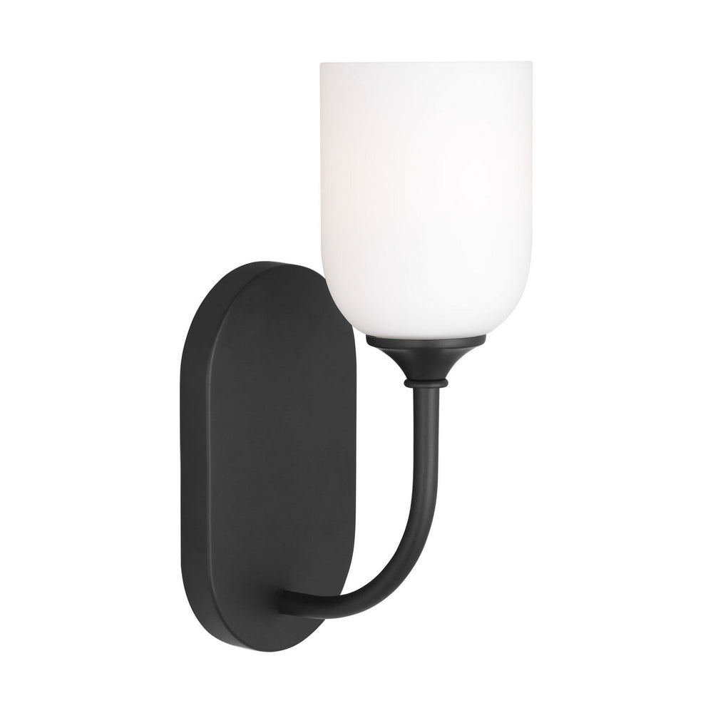 Generation Lighting Canada - One Light Vanity - Emile - Midnight Black- Union Lighting Luminaires Decor