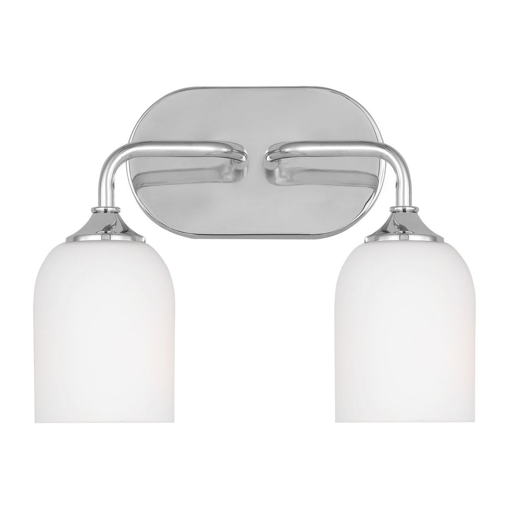 Generation Lighting Canada - Two Light Vanity - Emile - Chrome- Union Lighting Luminaires Decor