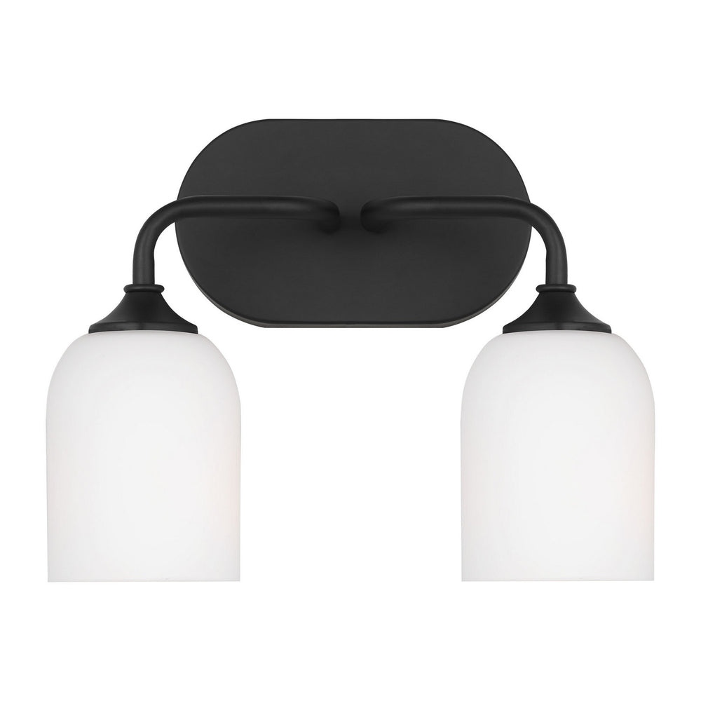 Generation Lighting Canada - Two Light Vanity - Emile - Midnight Black- Union Lighting Luminaires Decor