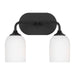 Generation Lighting Canada - Two Light Vanity - Emile - Midnight Black- Union Lighting Luminaires Decor