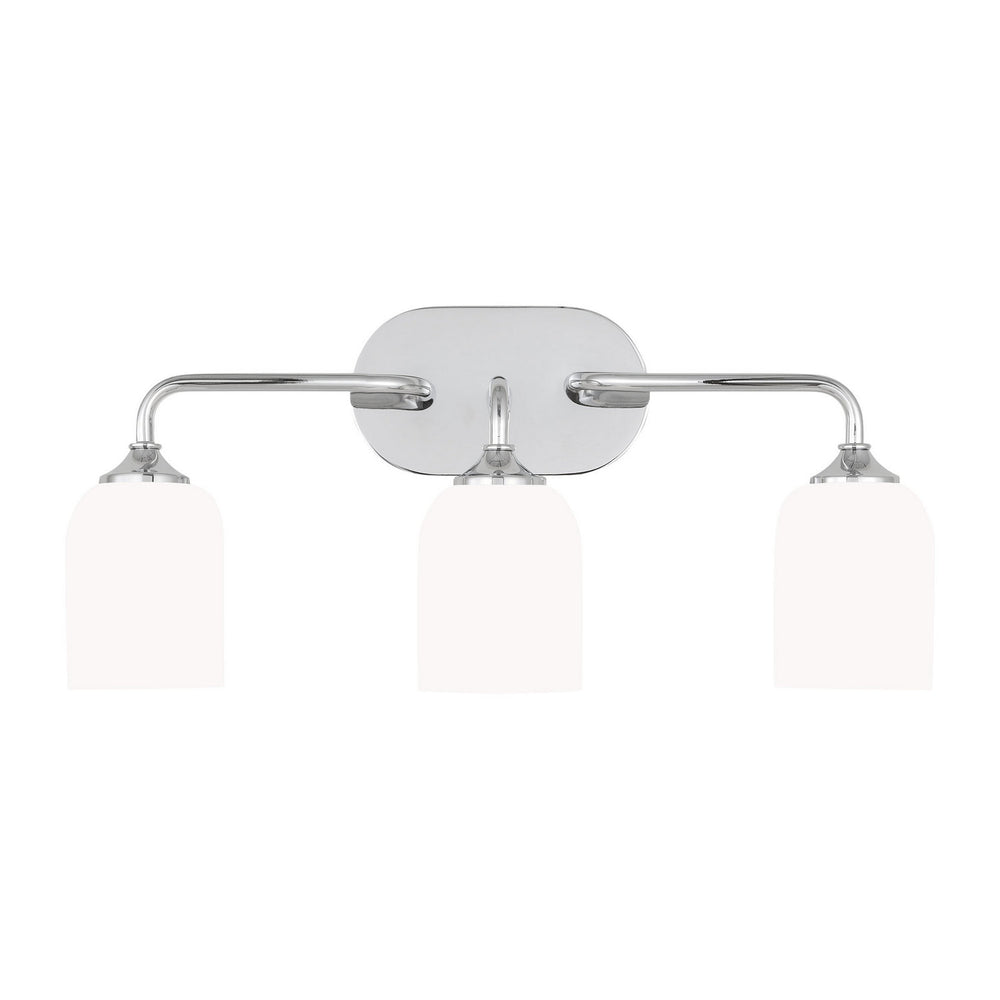 Generation Lighting Canada - Three Light Vanity - Emile - Chrome- Union Lighting Luminaires Decor