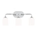 Generation Lighting Canada - Three Light Vanity - Emile - Chrome- Union Lighting Luminaires Decor