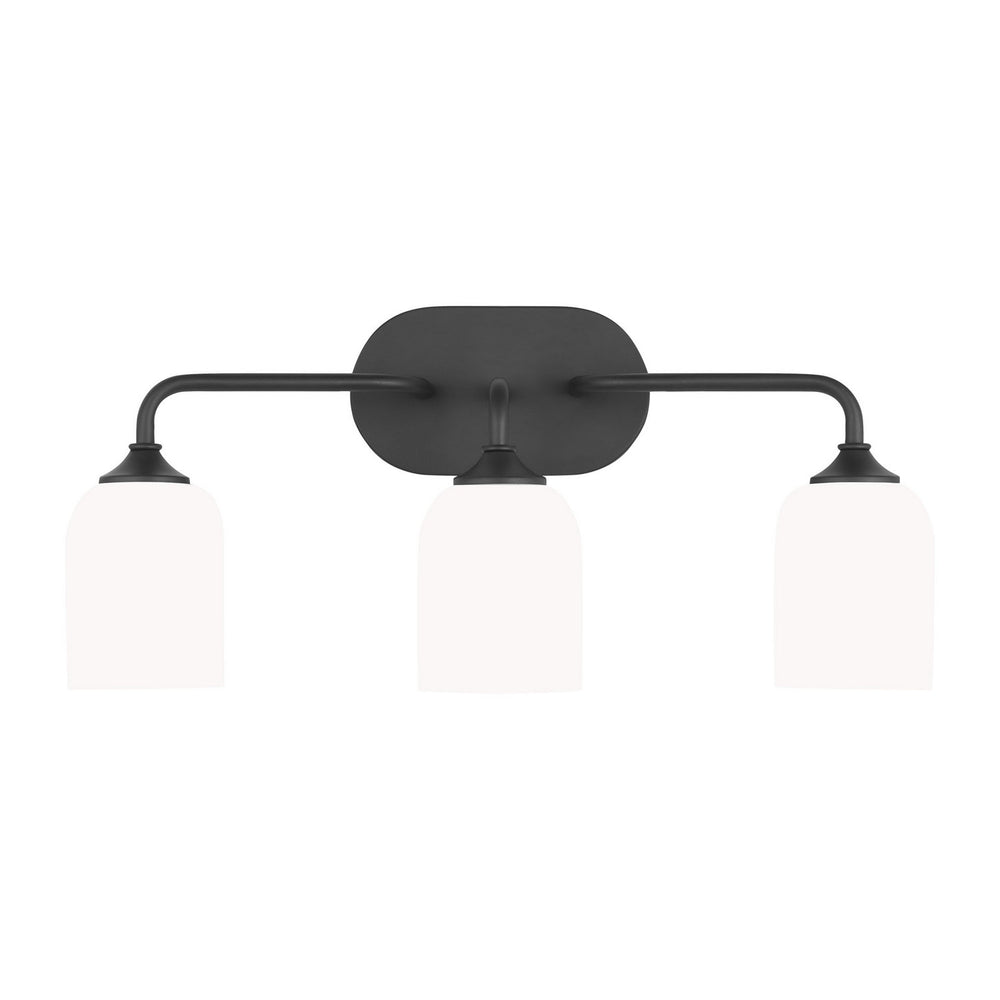Generation Lighting Canada - Three Light Vanity - Emile - Midnight Black- Union Lighting Luminaires Decor