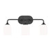 Generation Lighting Canada - Three Light Vanity - Emile - Midnight Black- Union Lighting Luminaires Decor
