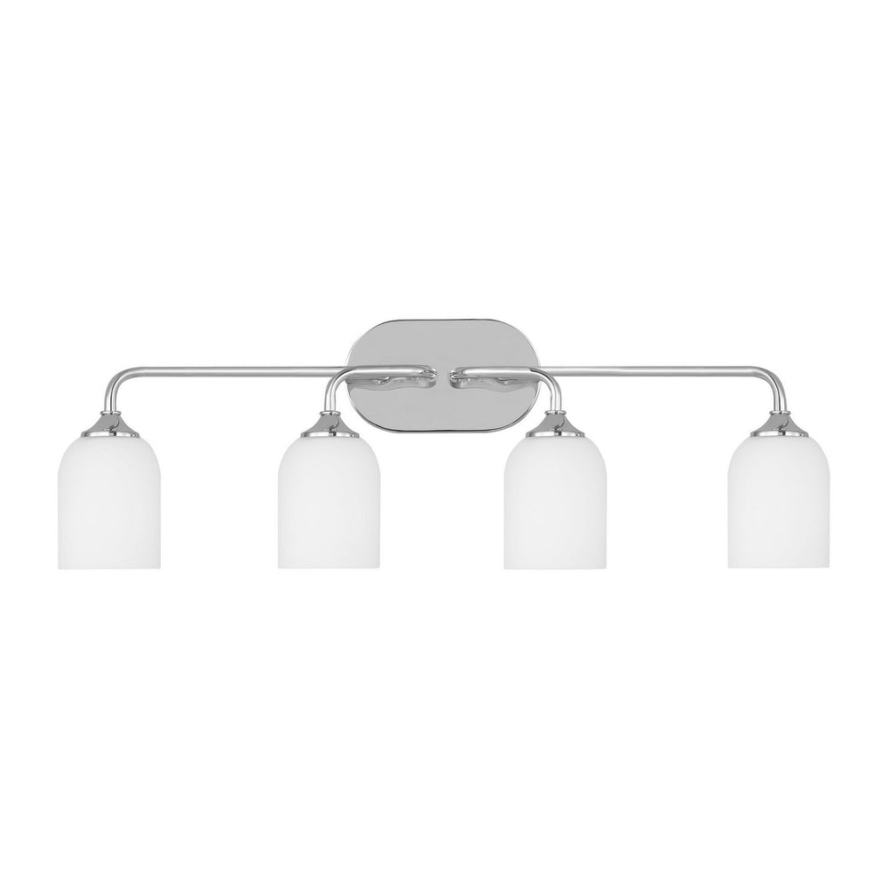 Generation Lighting Canada - Four Light Vanity - Emile - Chrome- Union Lighting Luminaires Decor