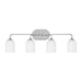 Generation Lighting Canada - Four Light Vanity - Emile - Chrome- Union Lighting Luminaires Decor