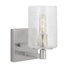 Generation Lighting Canada - One Light Wall / Bath Sconce - Parker - Brushed Steel- Union Lighting Luminaires Decor