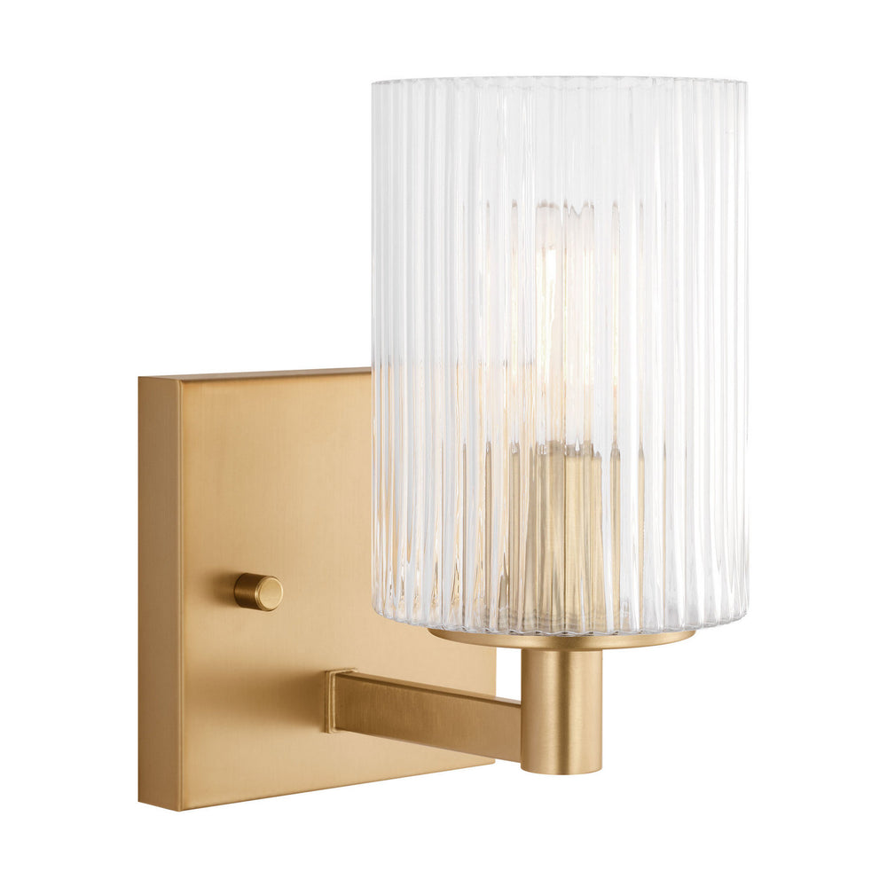 Generation Lighting Canada - One Light Wall / Bath Sconce - Lando - Satin Bronze- Union Lighting Luminaires Decor