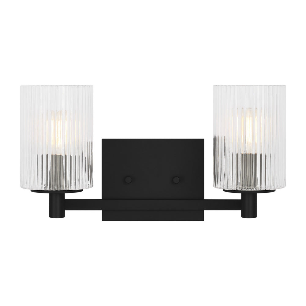 Generation Lighting Canada - Two Light Wall / Bath - Lando - Midnight Black- Union Lighting Luminaires Decor
