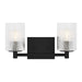 Generation Lighting Canada - Two Light Wall / Bath - Lando - Midnight Black- Union Lighting Luminaires Decor