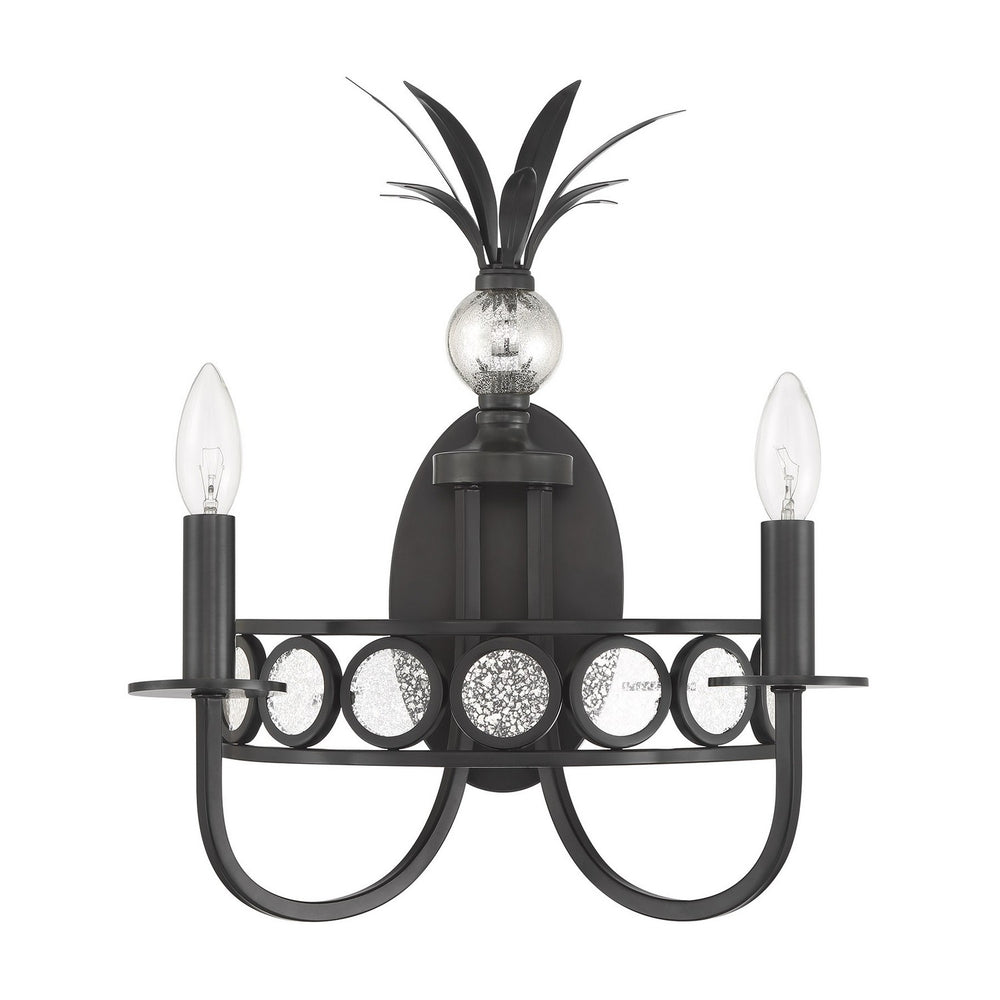 Savoy House - Two Light Wall Sconce - Hearst - Black Tourmaline- Union Lighting Luminaires Decor