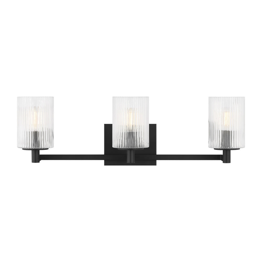 Generation Lighting Canada - Three Light Wall / Bath - Lando - Midnight Black- Union Lighting Luminaires Decor