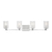 Generation Lighting Canada - Four Light Wall / Bath - Lando - Chrome- Union Lighting Luminaires Decor