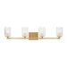 Generation Lighting Canada - Four Light Wall / Bath - Lando - Satin Bronze- Union Lighting Luminaires Decor