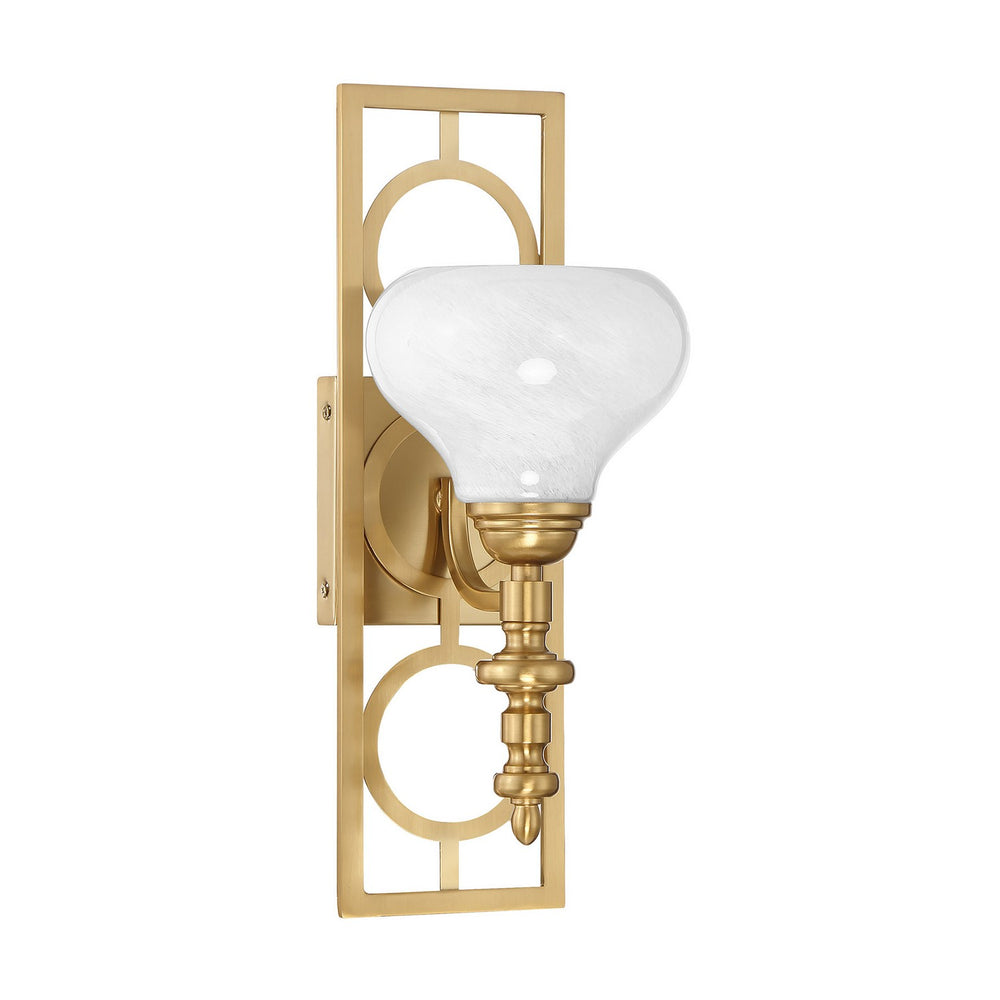 Savoy House - One Light Wall Sconce - Allston - Warm Brass- Union Lighting Luminaires Decor