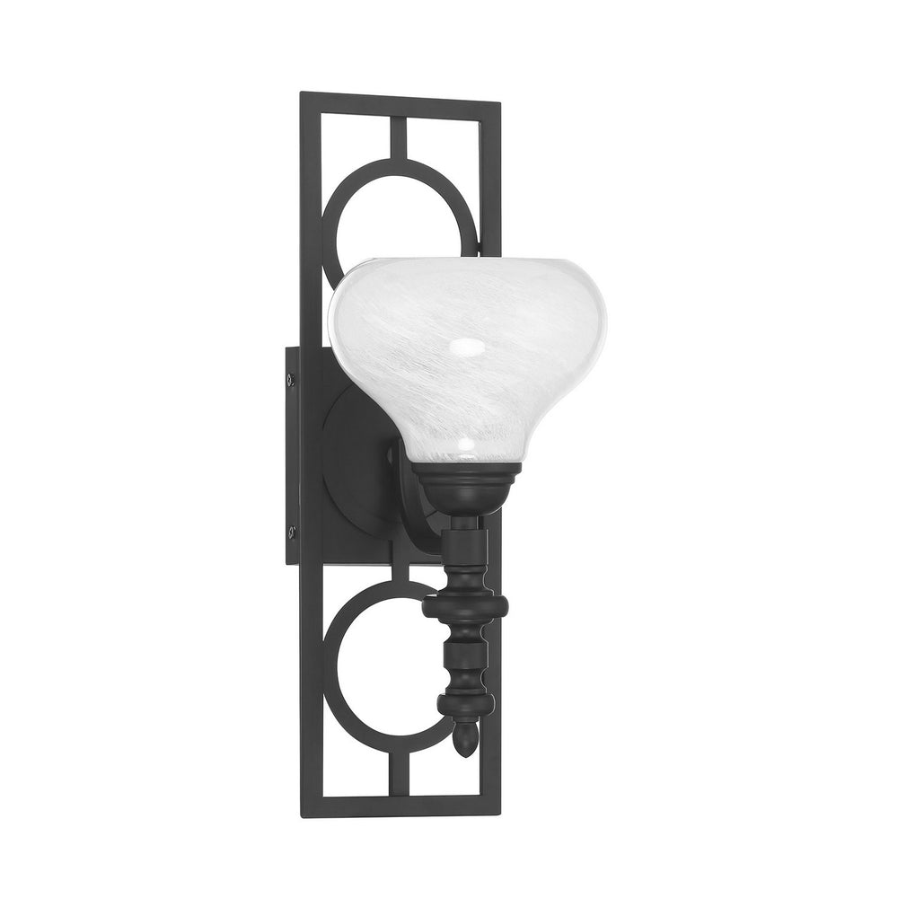 Savoy House - One Light Wall Sconce - Allston - Matte Black- Union Lighting Luminaires Decor