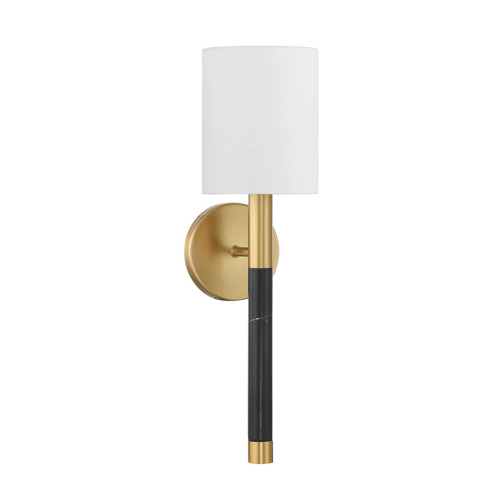 Savoy House - One Light Wall Sconce - Conrad - Warm Brass- Union Lighting Luminaires Decor