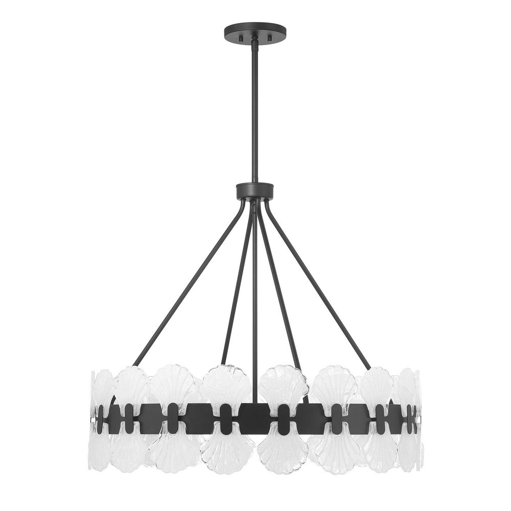 Savoy House - Six Light Chandelier - Bancroft - Matte Black- Union Lighting Luminaires Decor