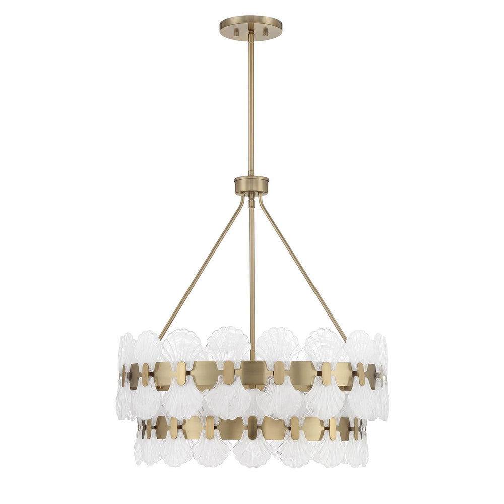 Savoy House - Five Light Chandelier - Bancroft - Noble Brass- Union Lighting Luminaires Decor