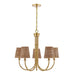 Savoy House - Five Light Chandelier - Ashbury - Warm Brass- Union Lighting Luminaires Decor