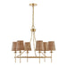 Savoy House - Six Light Chandelier - Ashbury - Warm Brass- Union Lighting Luminaires Decor