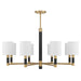 Savoy House - Eight Light Chandelier - Conrad - Warm Brass- Union Lighting Luminaires Decor