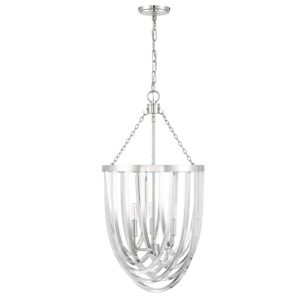 Savoy House - Three Light Pendant - Jennings - Polished Nickel- Union Lighting Luminaires Decor