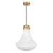 Savoy House - One Light Pendant - Bartlet - Warm Brass- Union Lighting Luminaires Decor