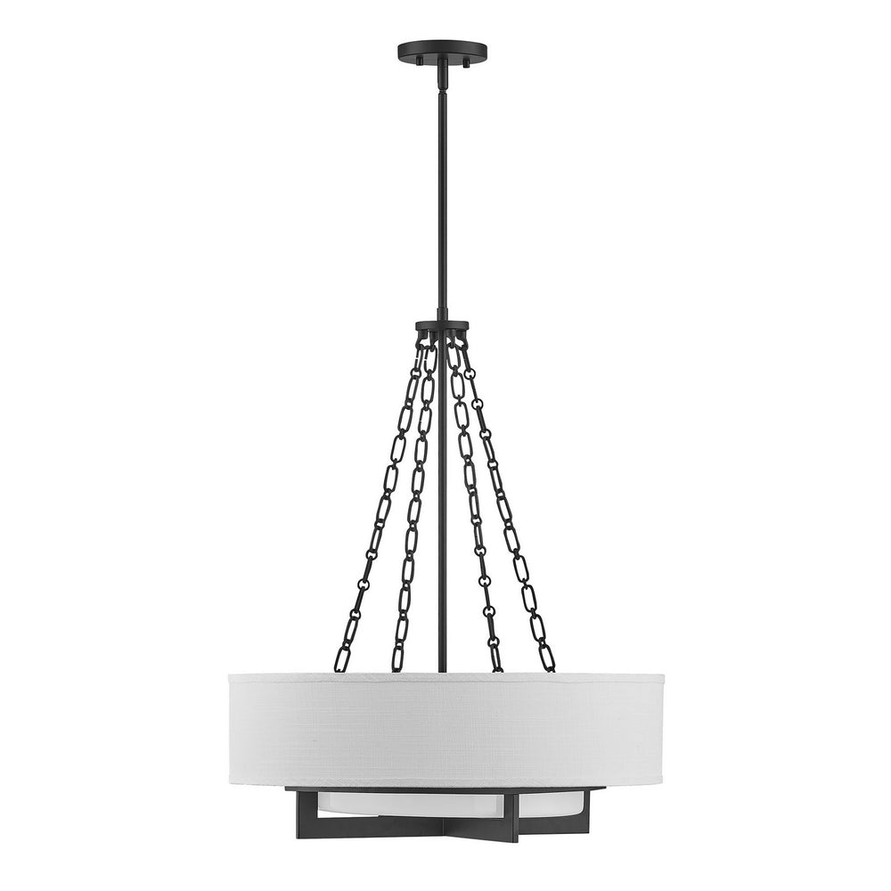 Savoy House - Four Light Pendant - Brentwood - Matte Black- Union Lighting Luminaires Decor