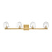Savoy House - LED Bathroom Vanity - Castello - Warm Brass- Union Lighting Luminaires Decor